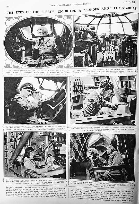 on board a Sunderland flying boat
